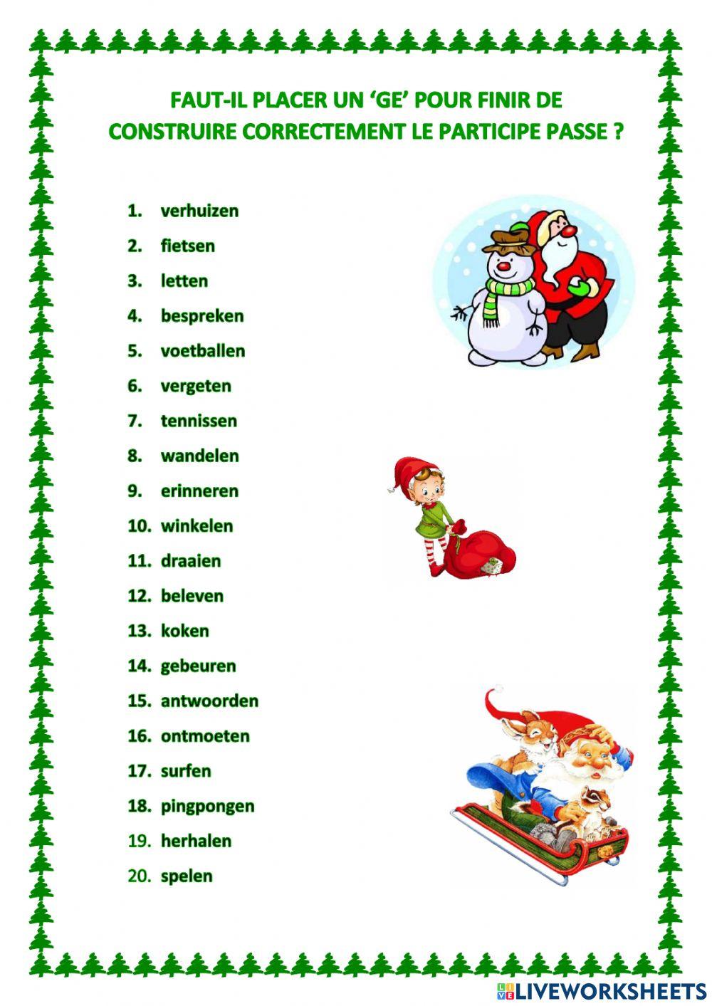 Ge ou pas de ge pour former le pp