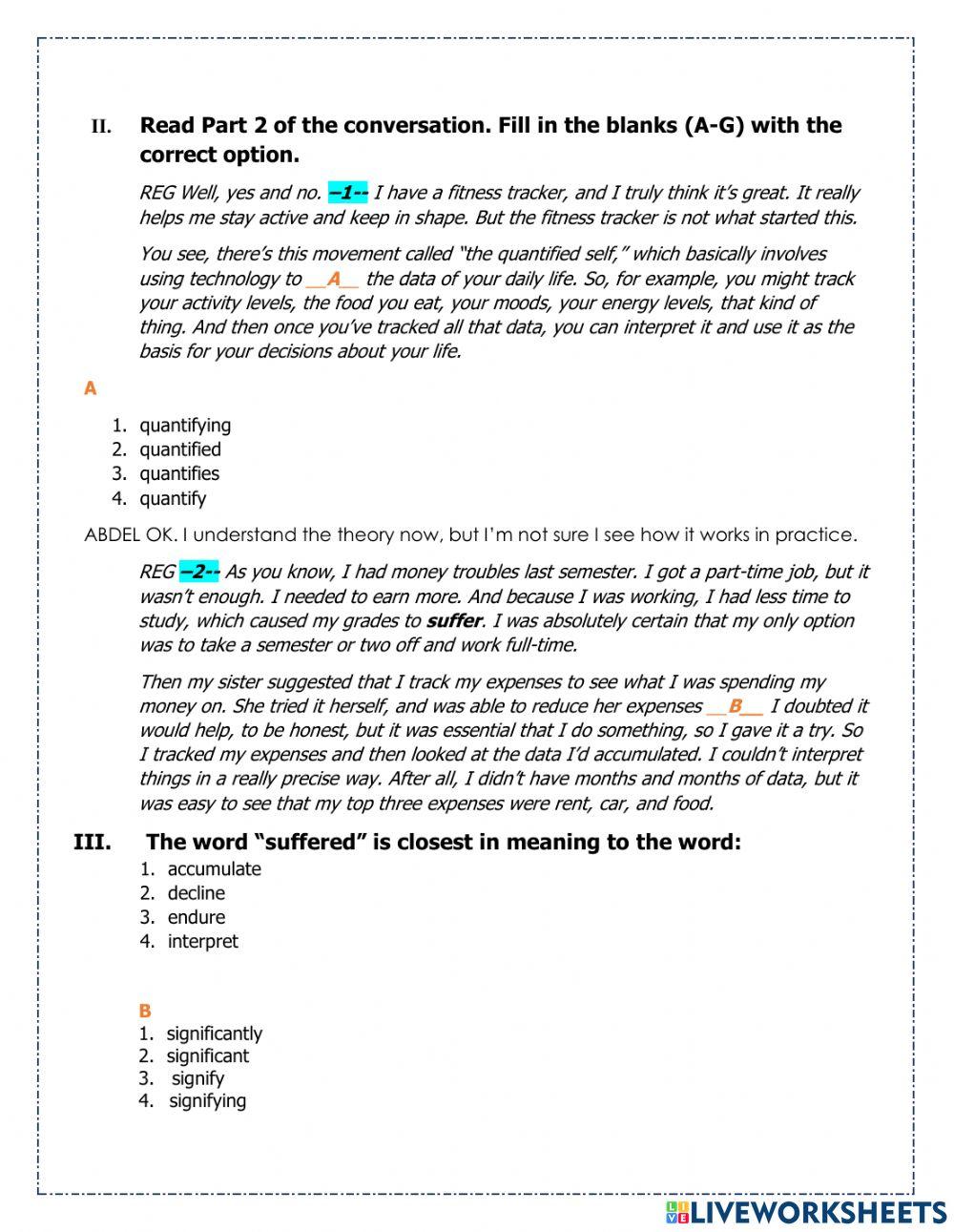 Life Improvements - Anecdote