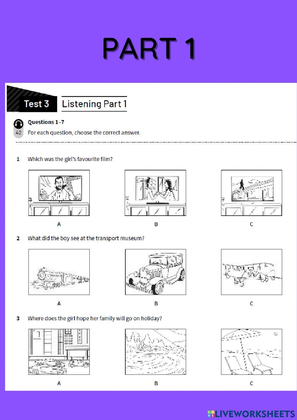 First term exam - B1 listening