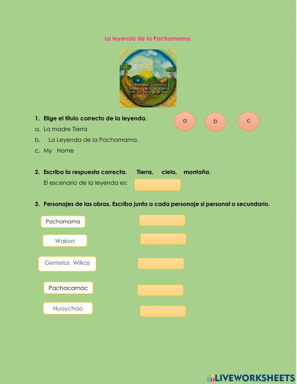 La leyenda de Pachamama