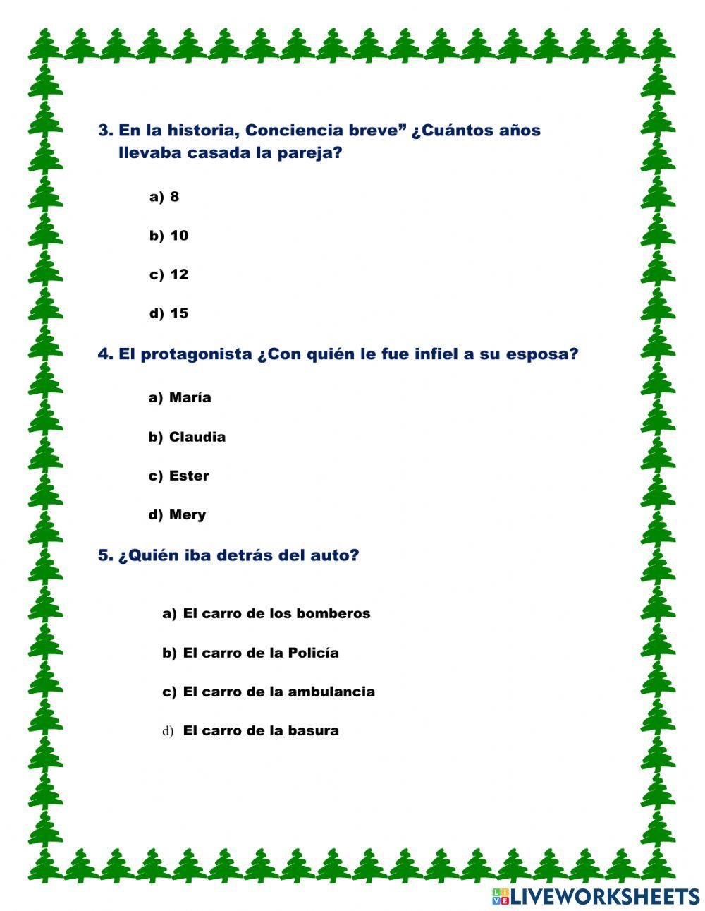 Elementos del cuento
