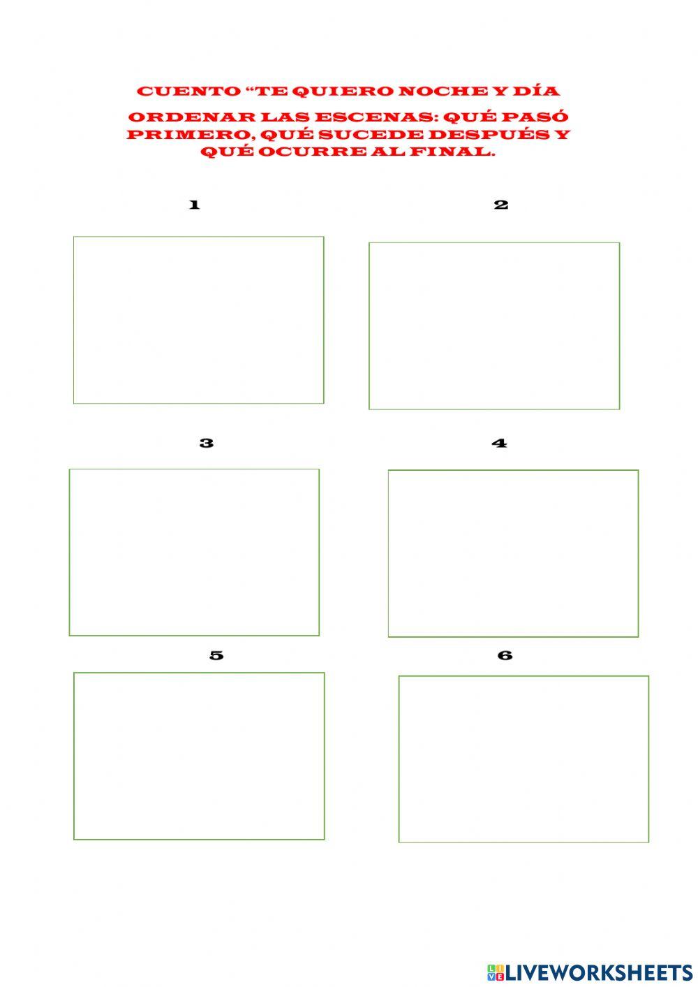 Cuento te quiero noche y día