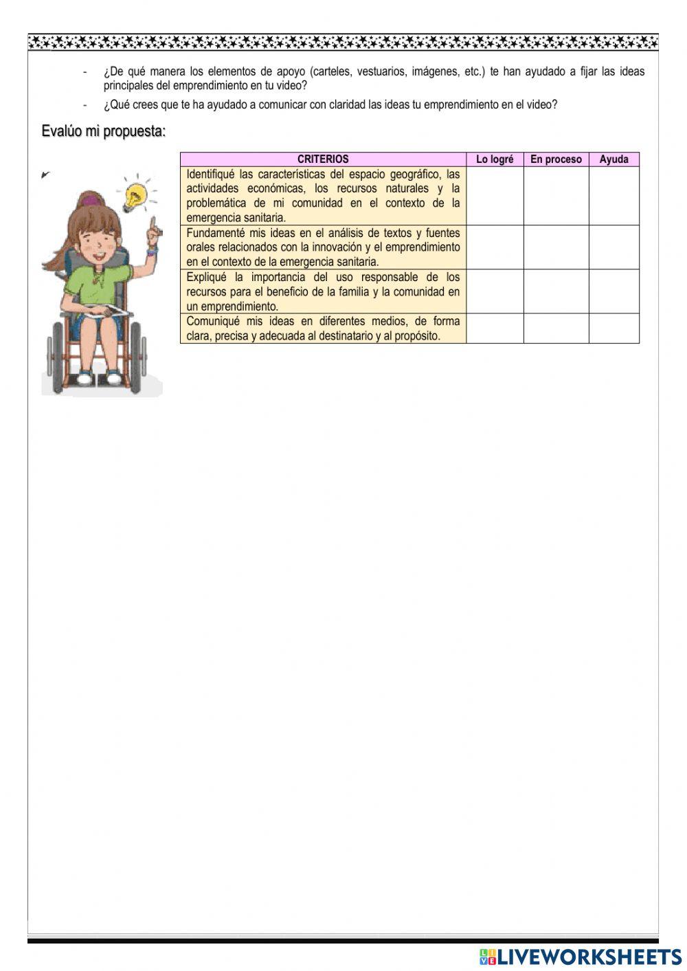 Comunicamos nuestras ideas y procedimientos.