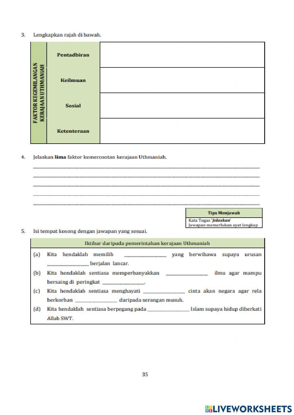 Pelajaran 16 : kerajaan uthmaniah