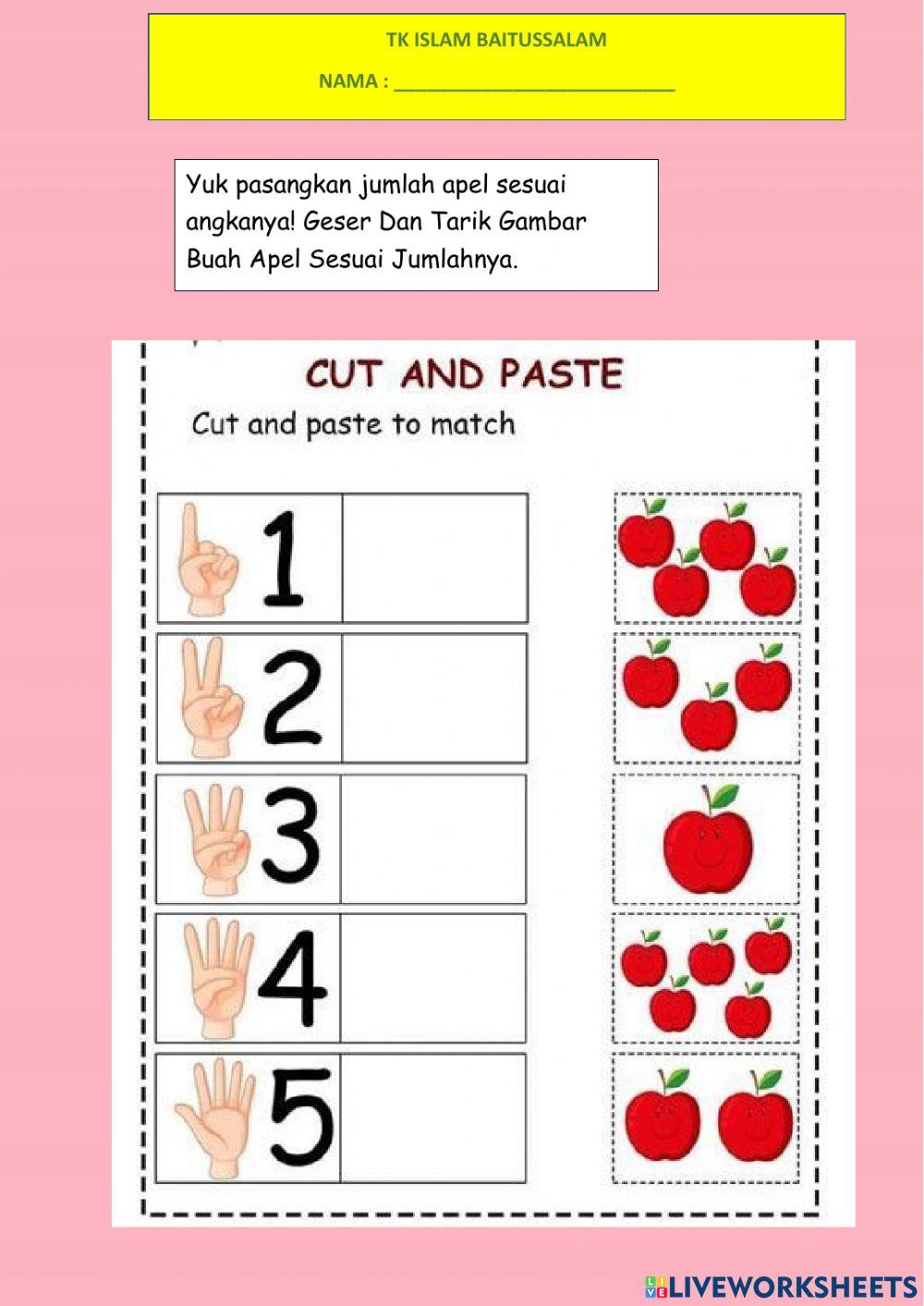 Menghitung buah apel