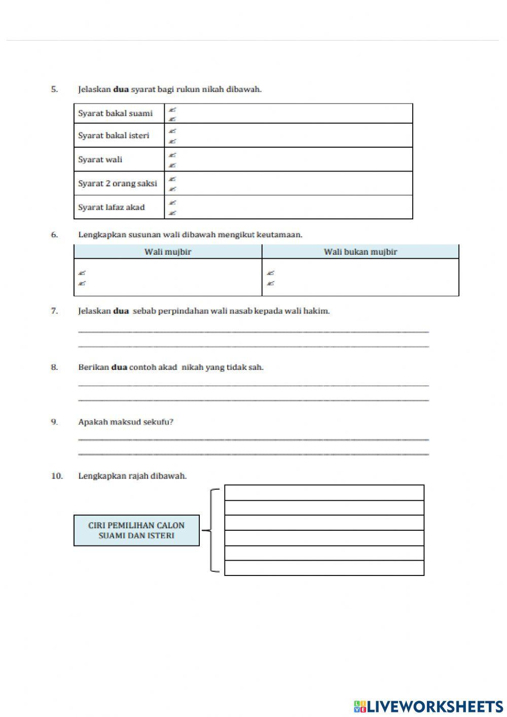 Pelajaran 12 : perkahwinan