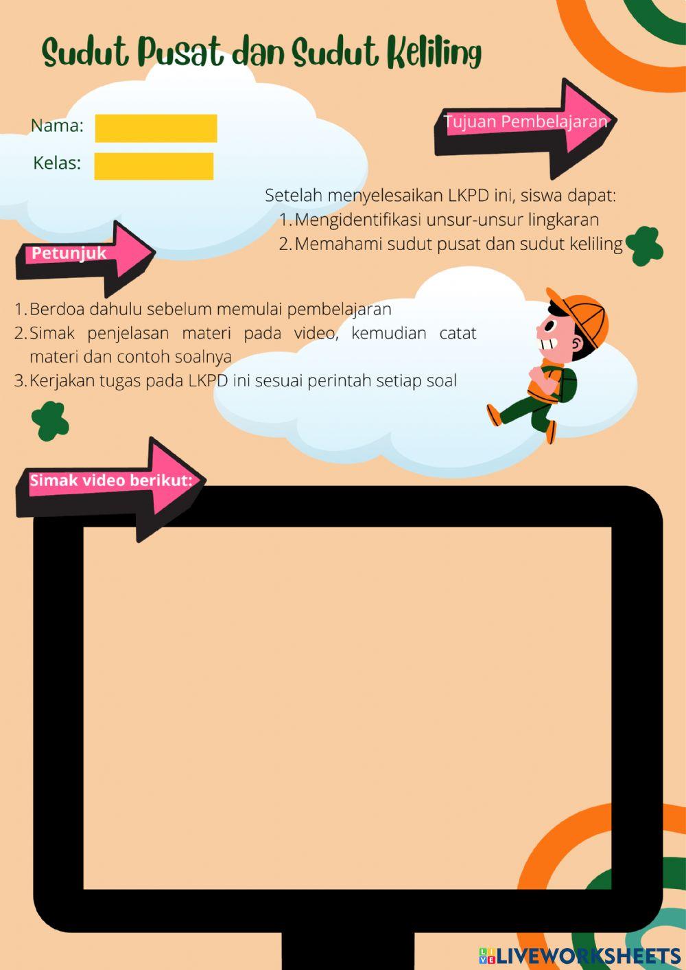 Sudut pusat dan sudut keliling