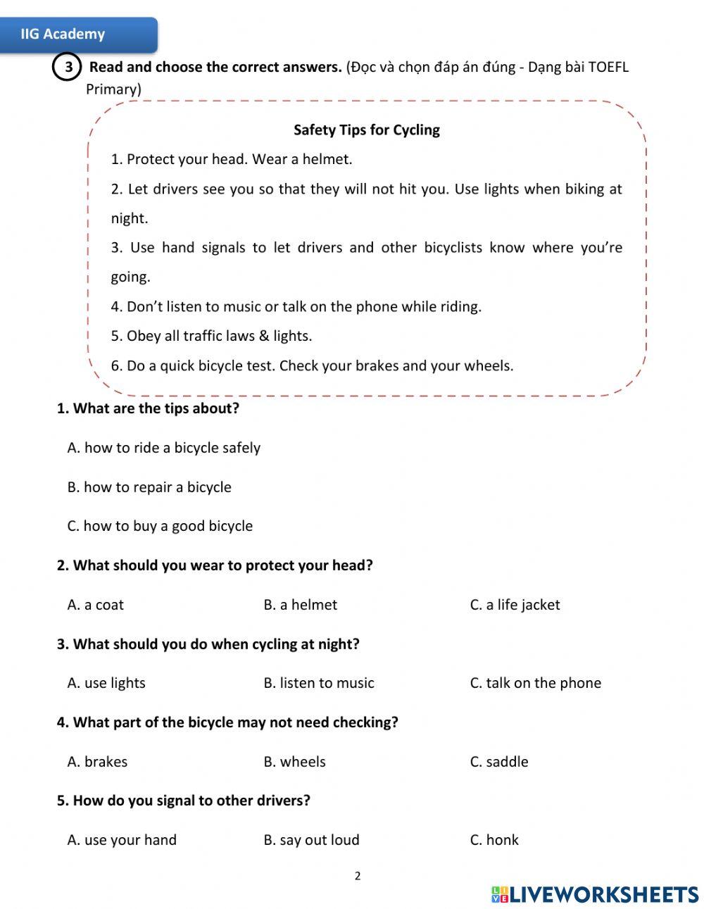 IIG-Grade 4-Worksheet 14