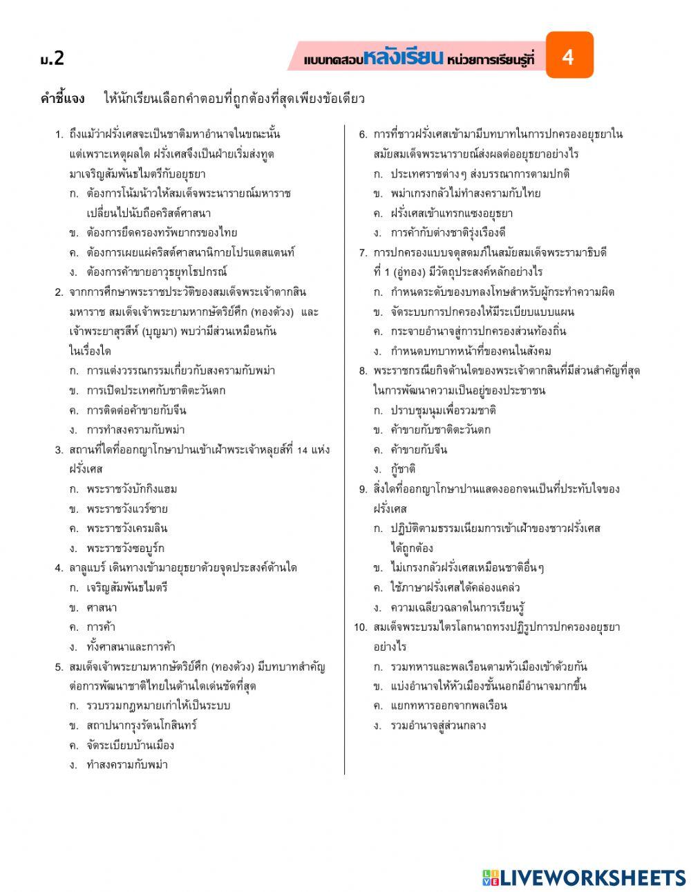 ประวัติและผลงานของบุคคลสำคัญในการสร้างสรรค์ชาติไทย