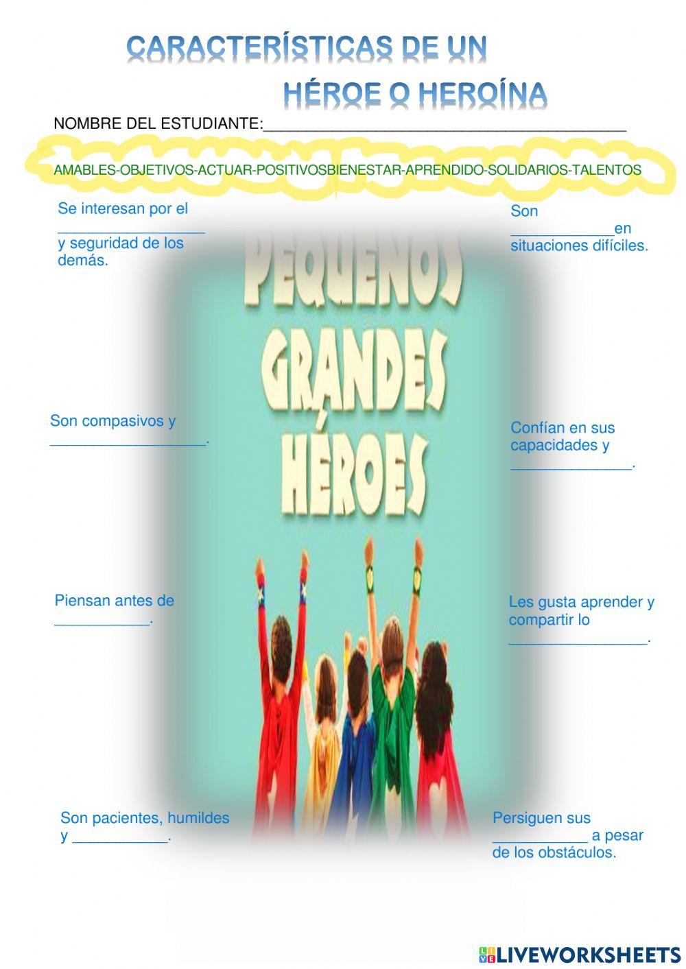 Características de un héroe o heroína