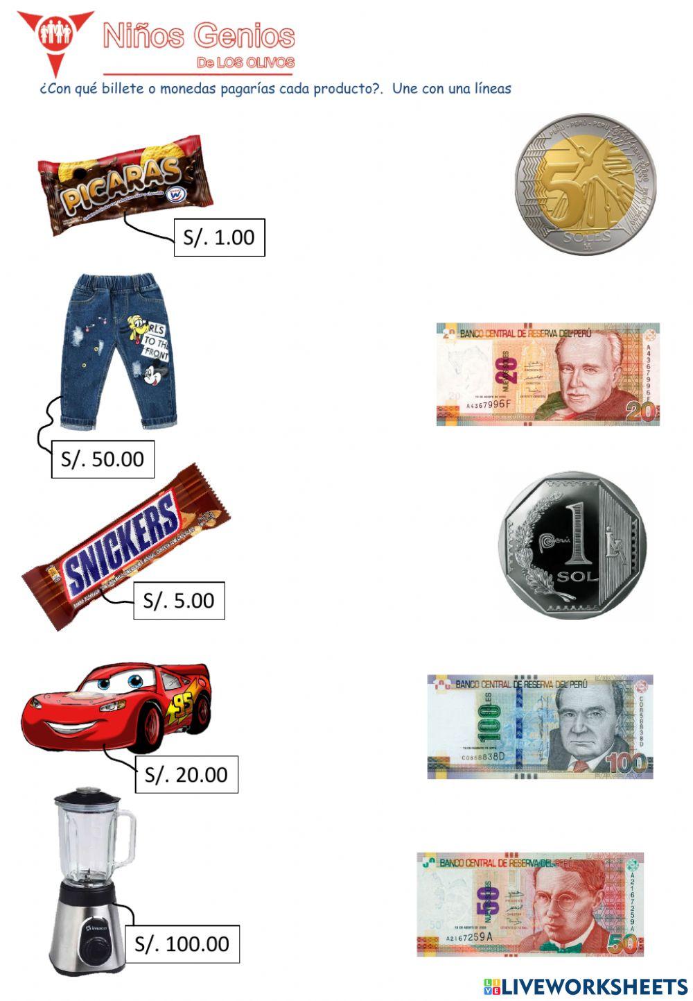 Monedas y billetes Monedas y billetes