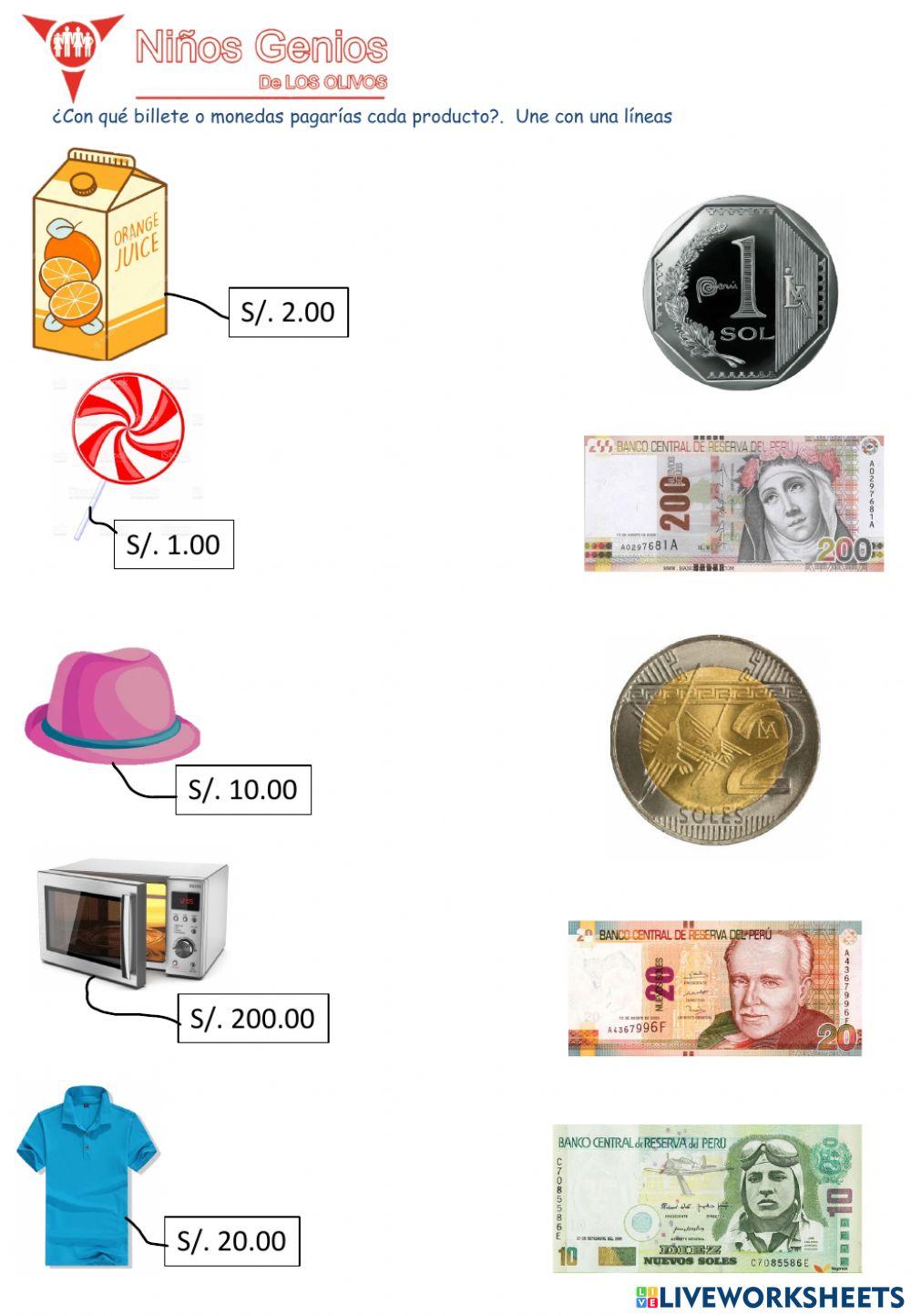 Monedas y billetes Monedas y billetes