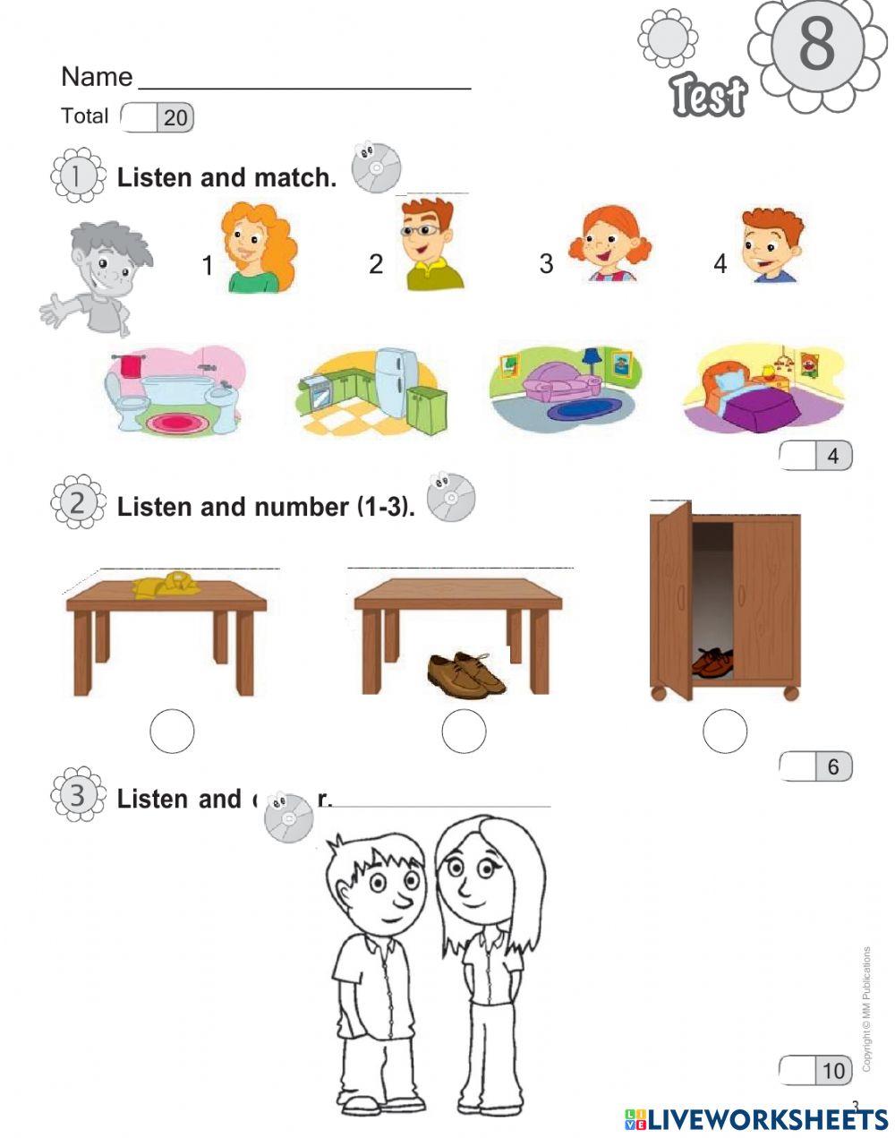 Examen de ingles 1 grado 4 bimestre unit 7 8 jose bobadilla