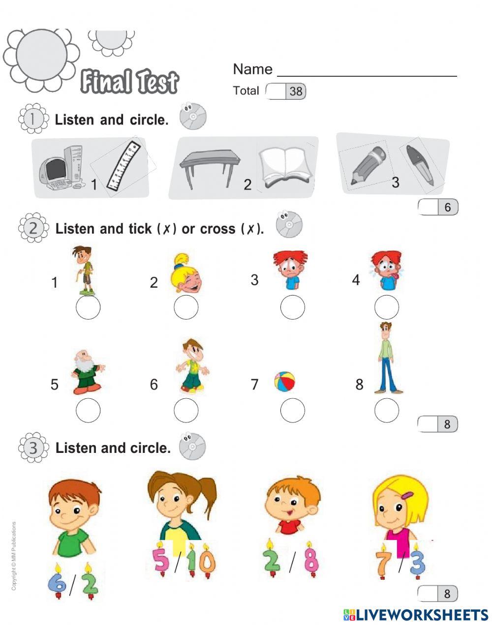 Examen de ingles 1 grado 4 bimestre unit 7 8 jose bobadilla
