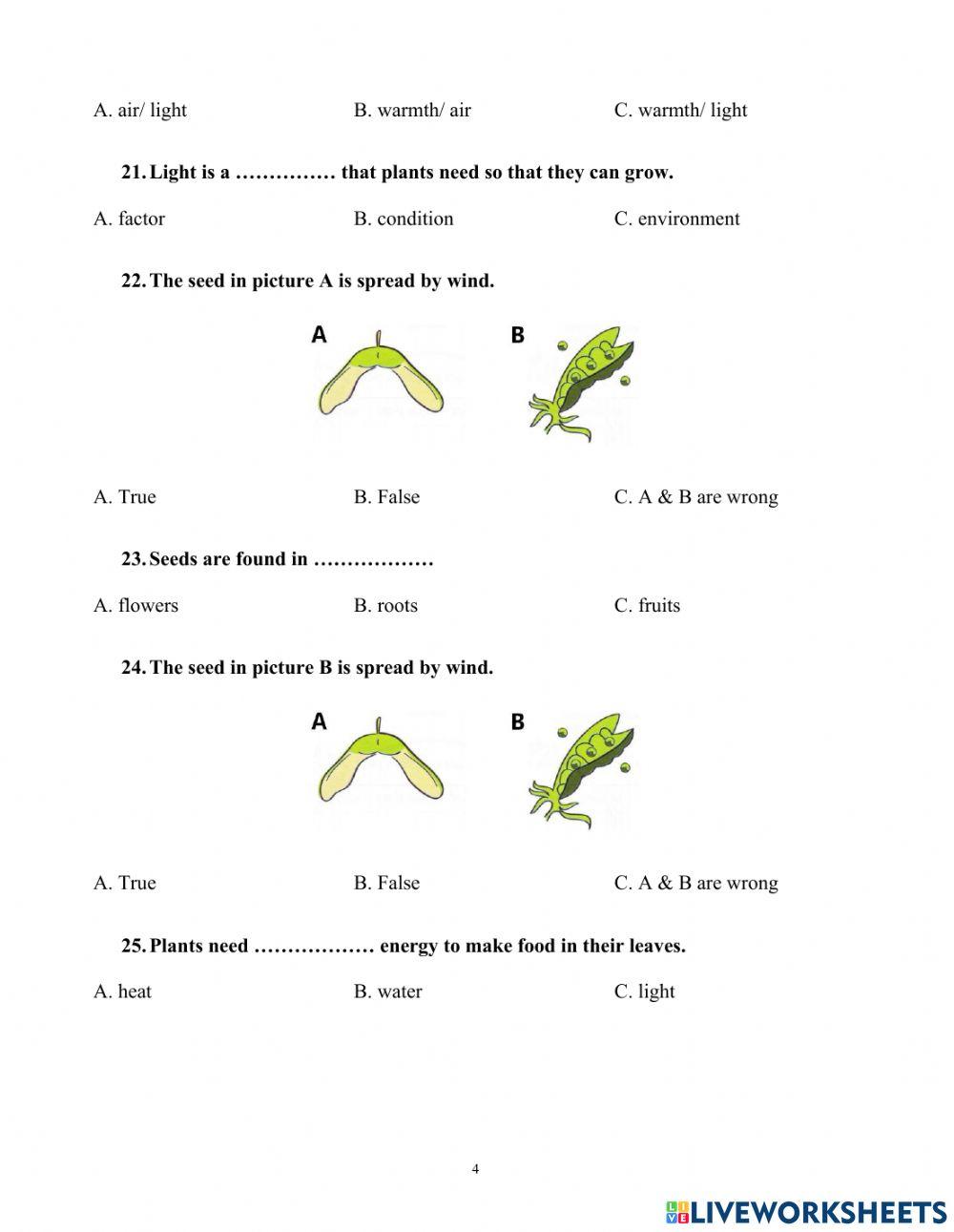 Science 5 - revision 1- semester 1