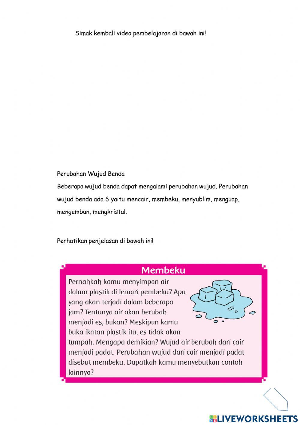 Perubahan Sifat Benda