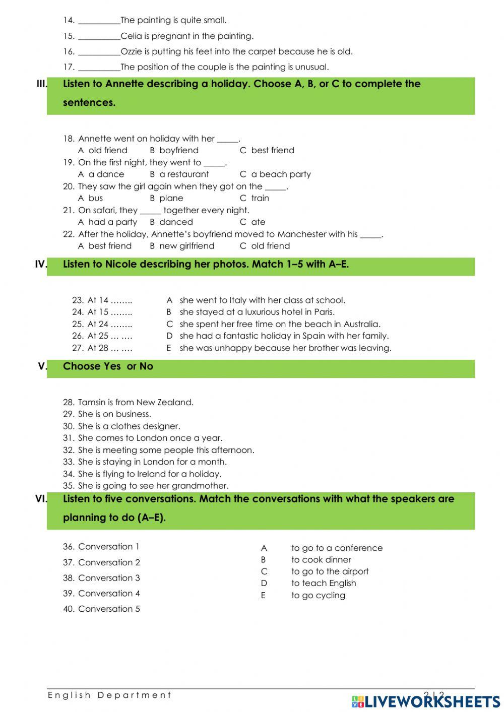 Listening EF G5 term 1 2021-2022
