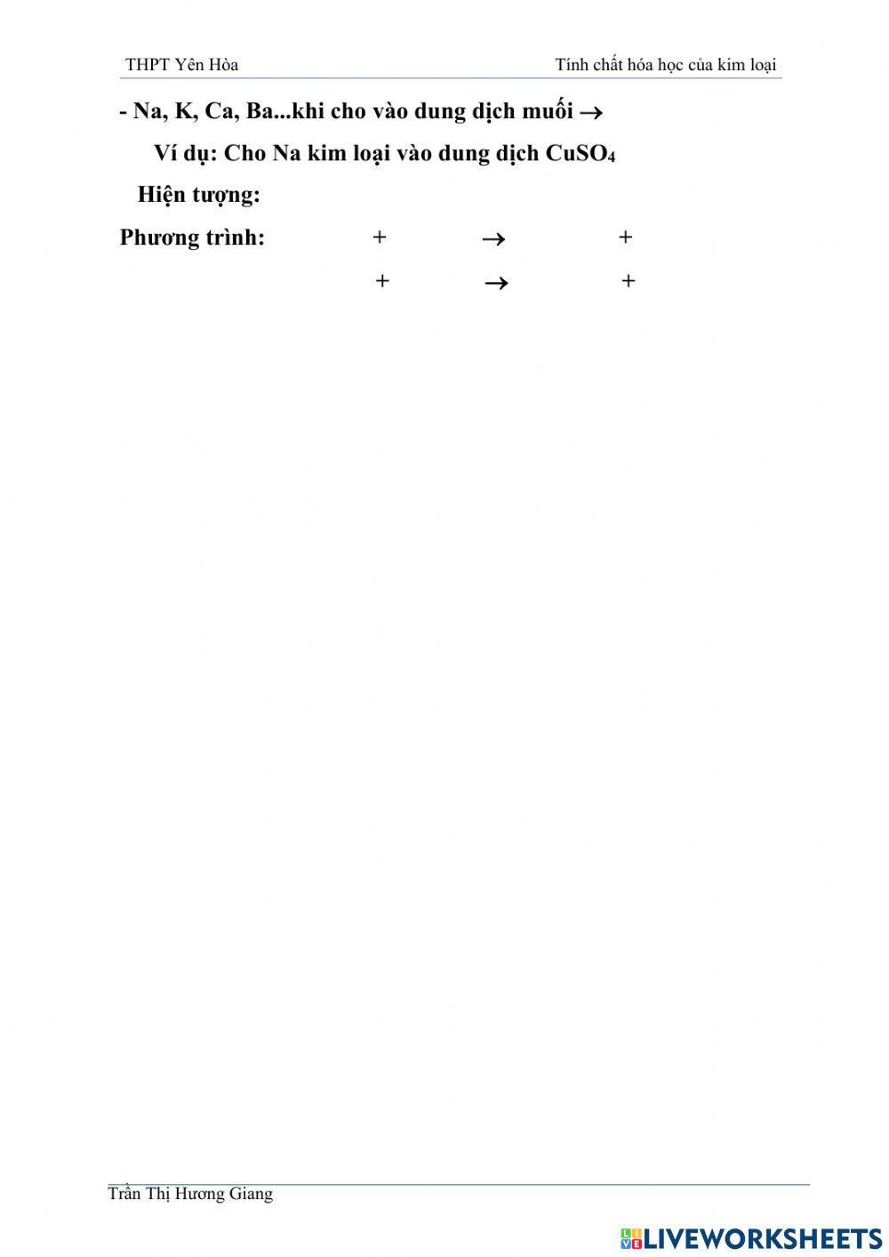 Tính chất hóa học 03
