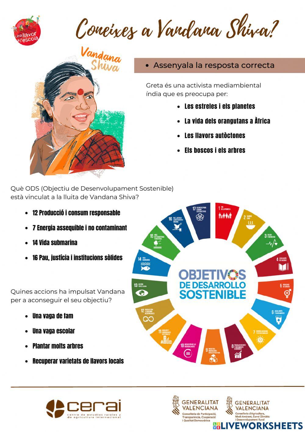 ODS Vandana Shiva -Una llavor a l'escola- CERAI