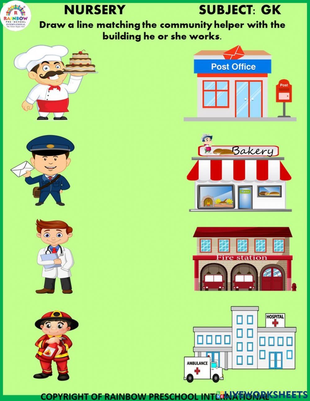 Community Helpe… | Free Interactive Worksheets | 3505692, image size:1000x1294