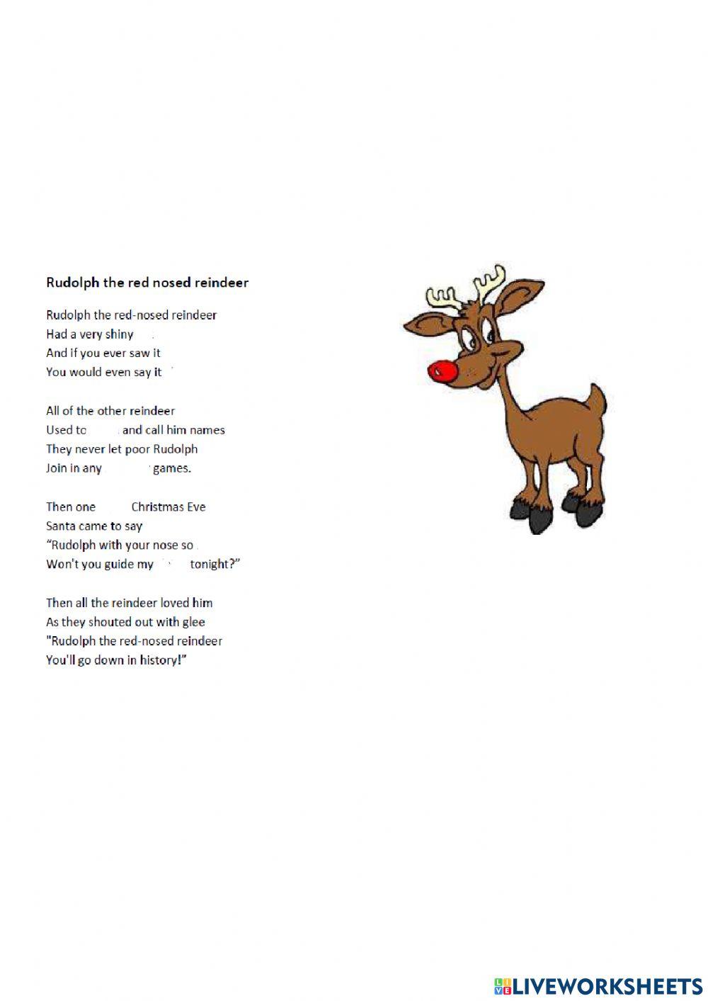 listening-Rudolph the red nose reindeer