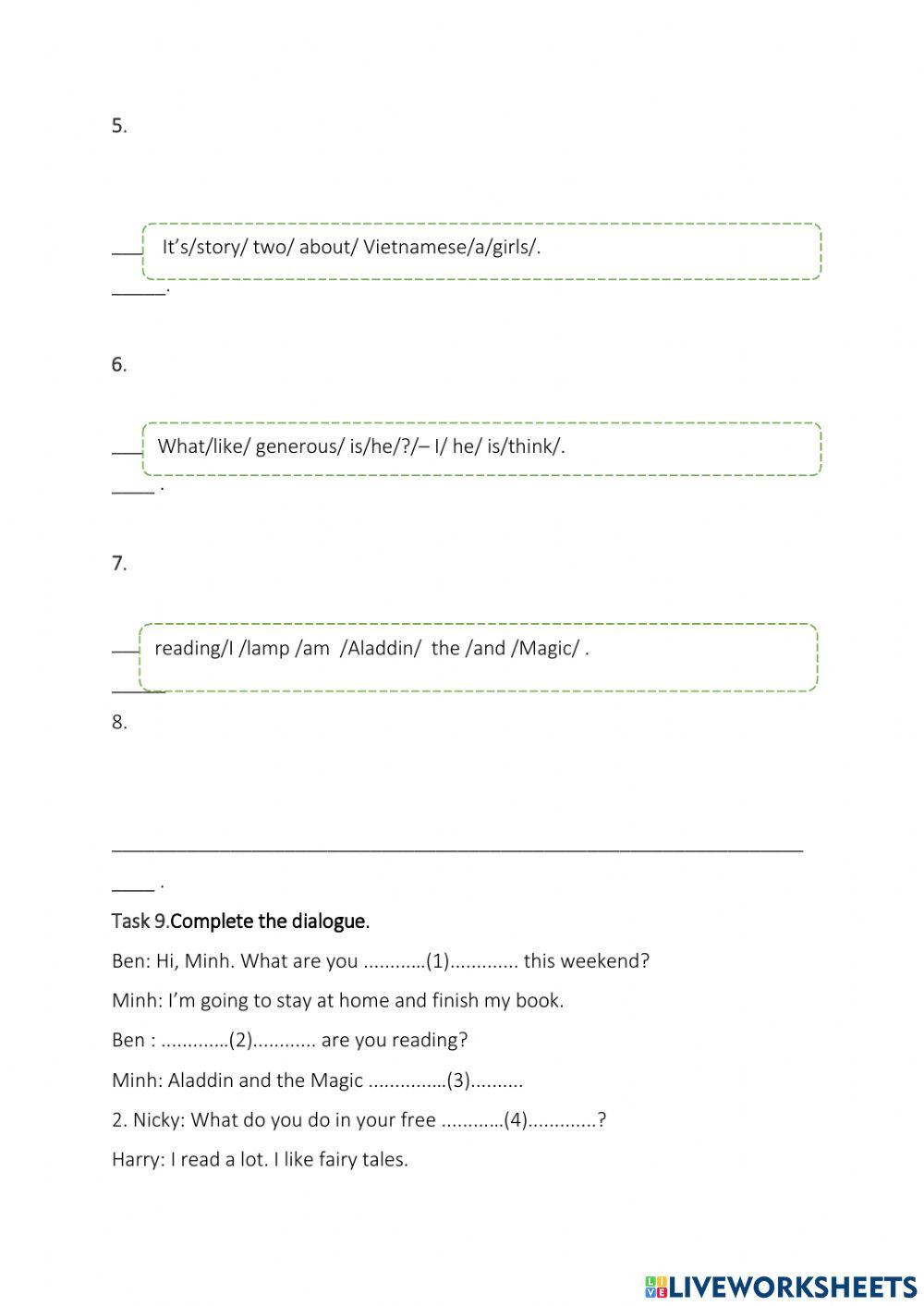 Unit 8: what are you reading?