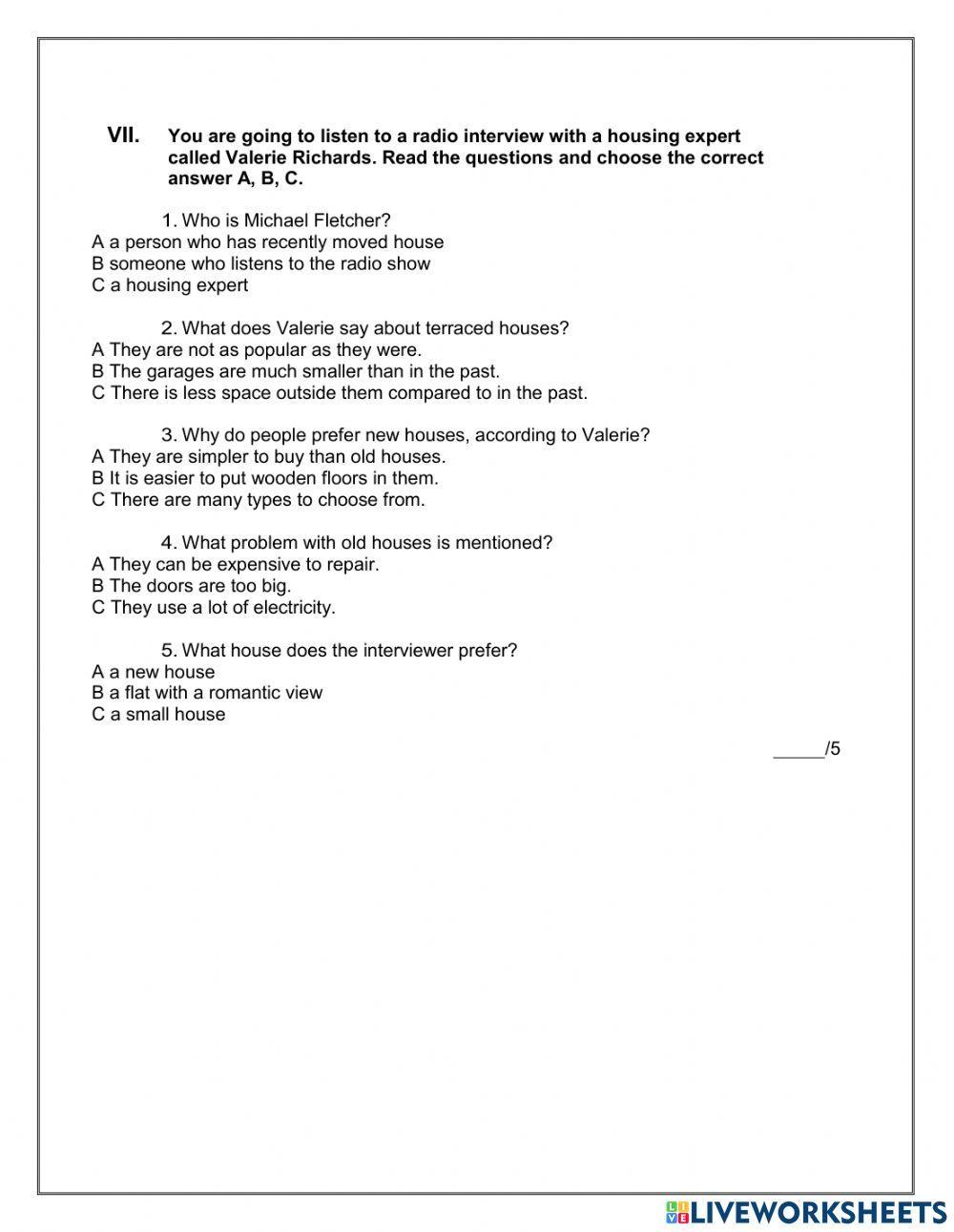 Optimise B1 Progress Test 1