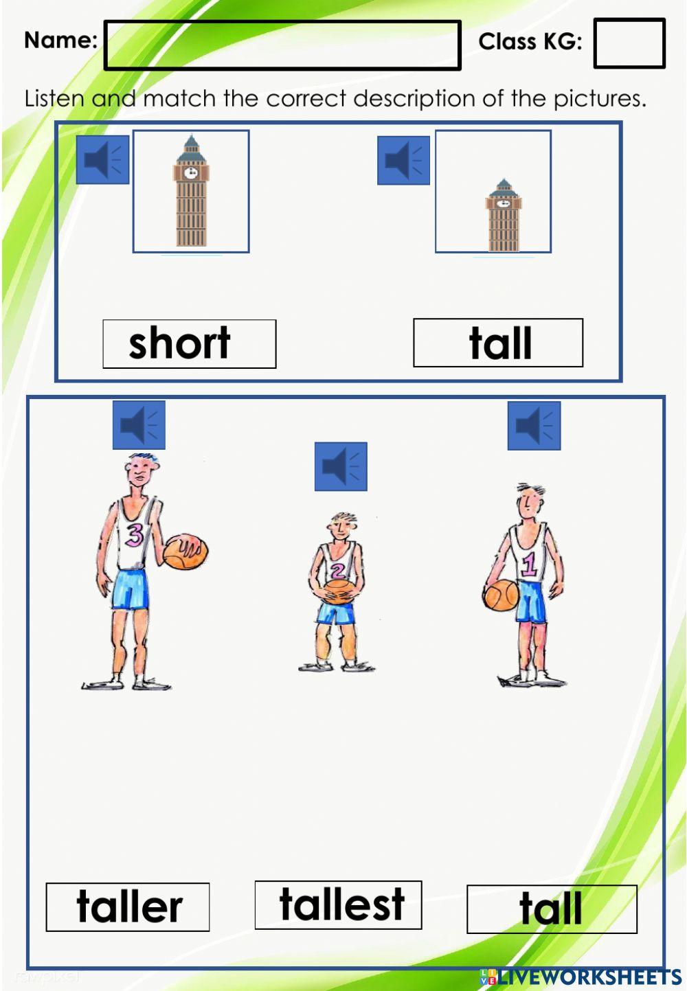 Ordering by height