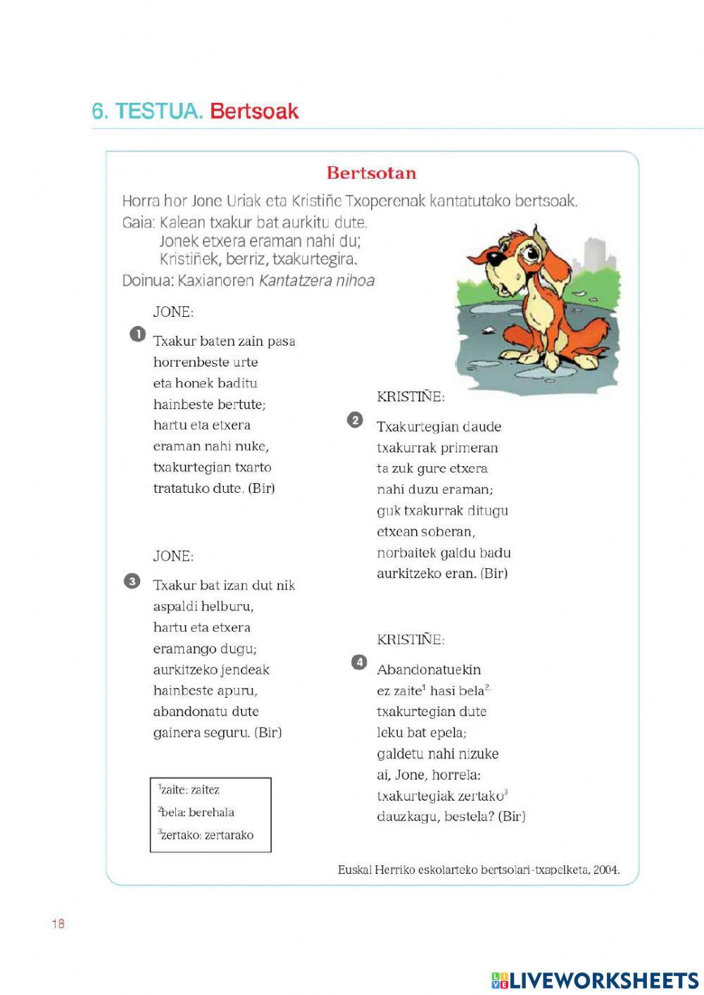 6.testua.  bertsoak