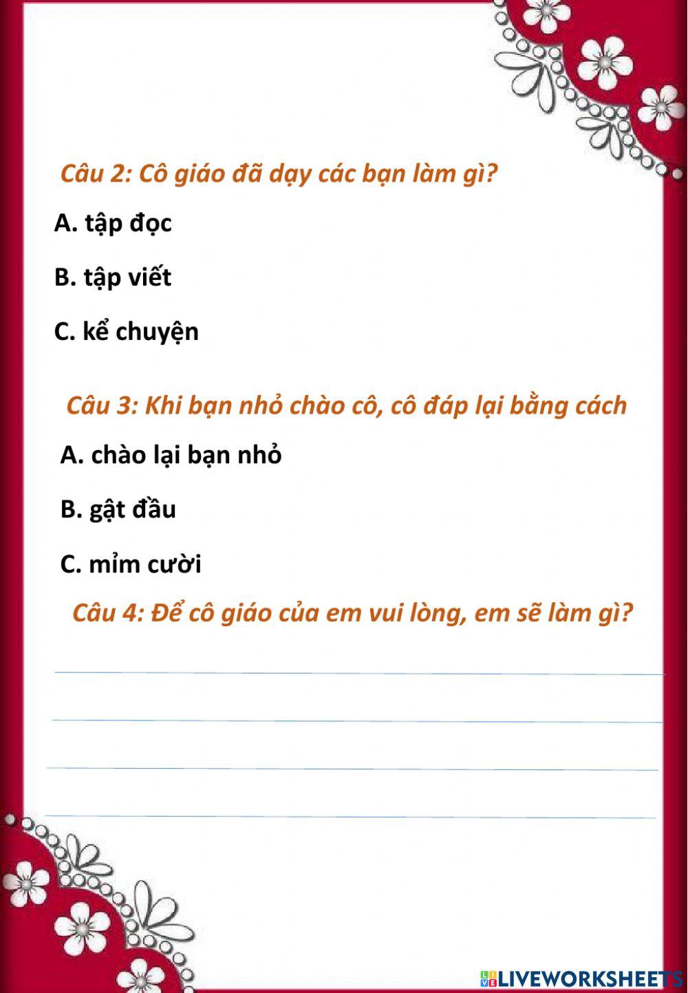 Luyện đọc - thứ sáu-12