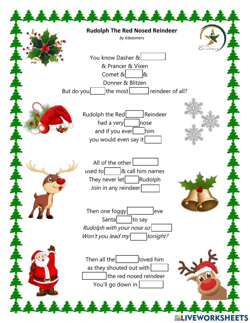 Rudolph the red nosed reindeer song