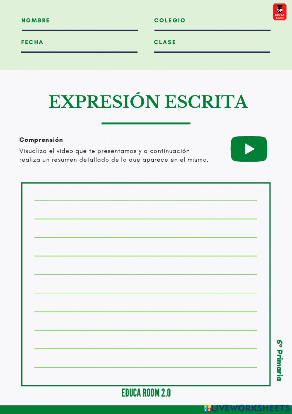 6º ud4 expresión escrita lengua
