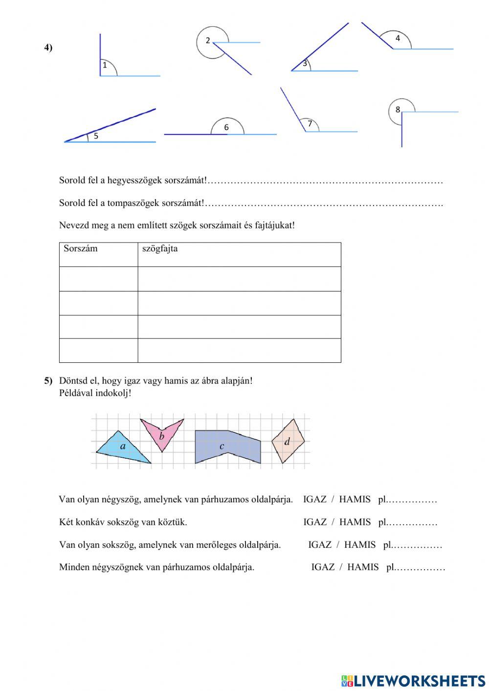 Geometria alapok 5.o