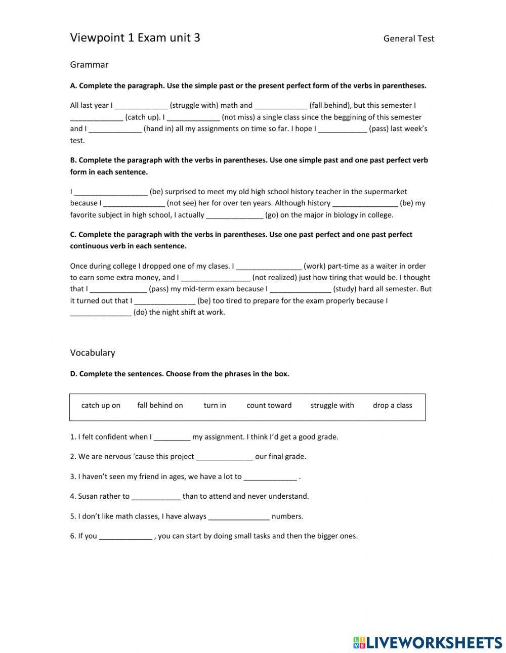 Test unit 3 Viewpoint