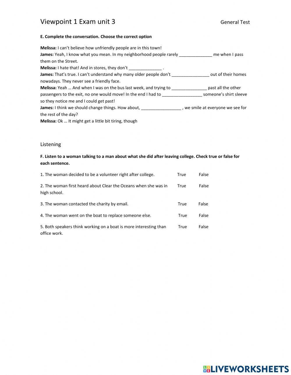 Test unit 3 Viewpoint