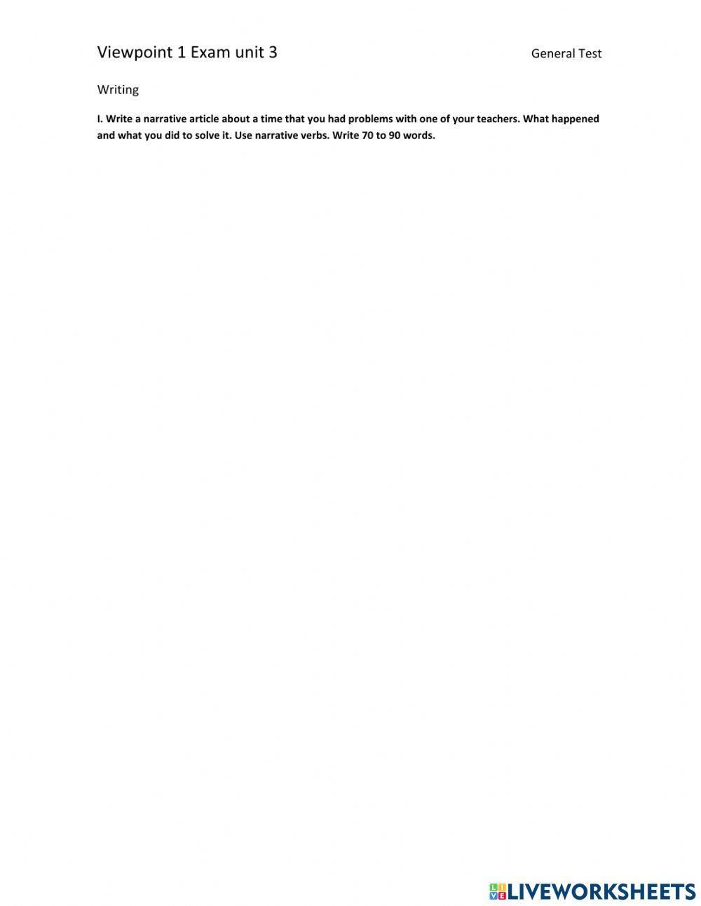 Test unit 3 Viewpoint