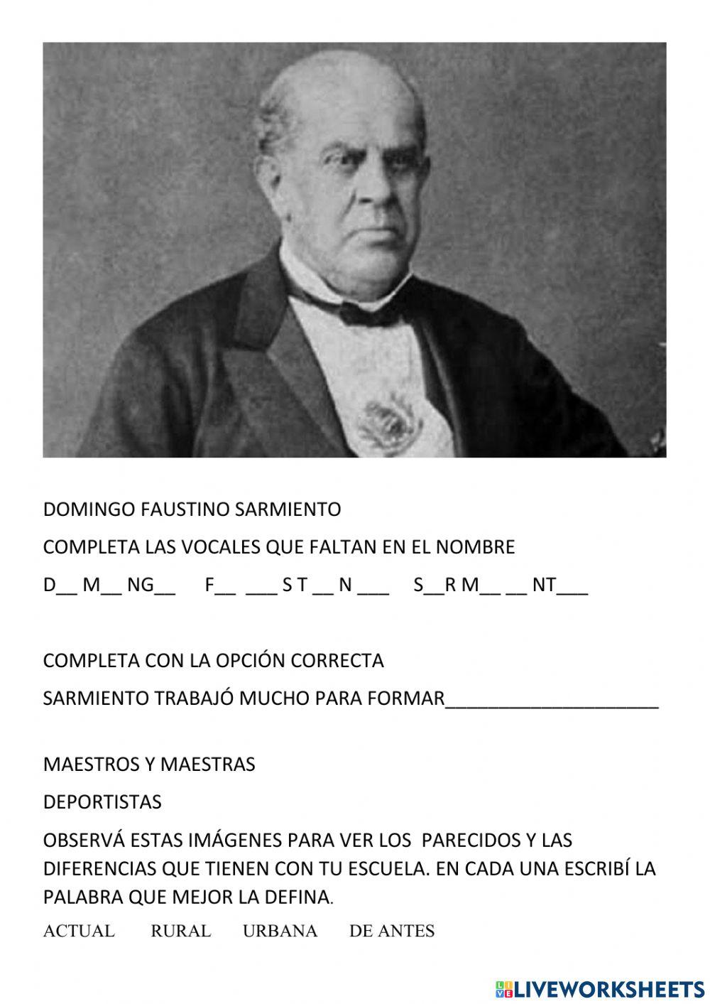 Domingo faustino sarmiento