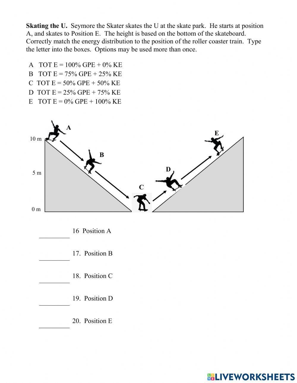 Conservation of Energy Diagrams -2