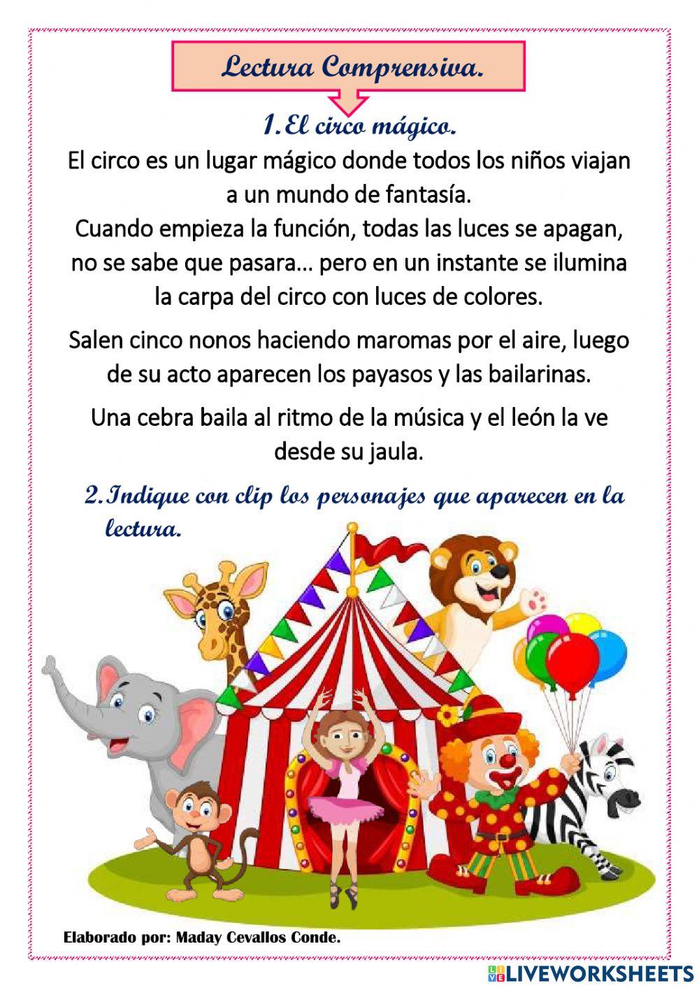 Comprensión lectora.