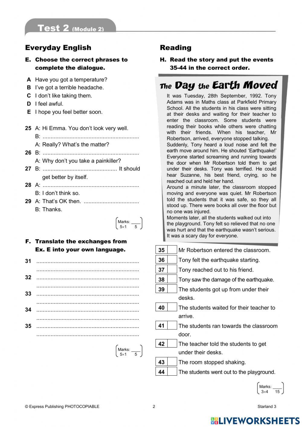 Starland 3- test 3-module test
