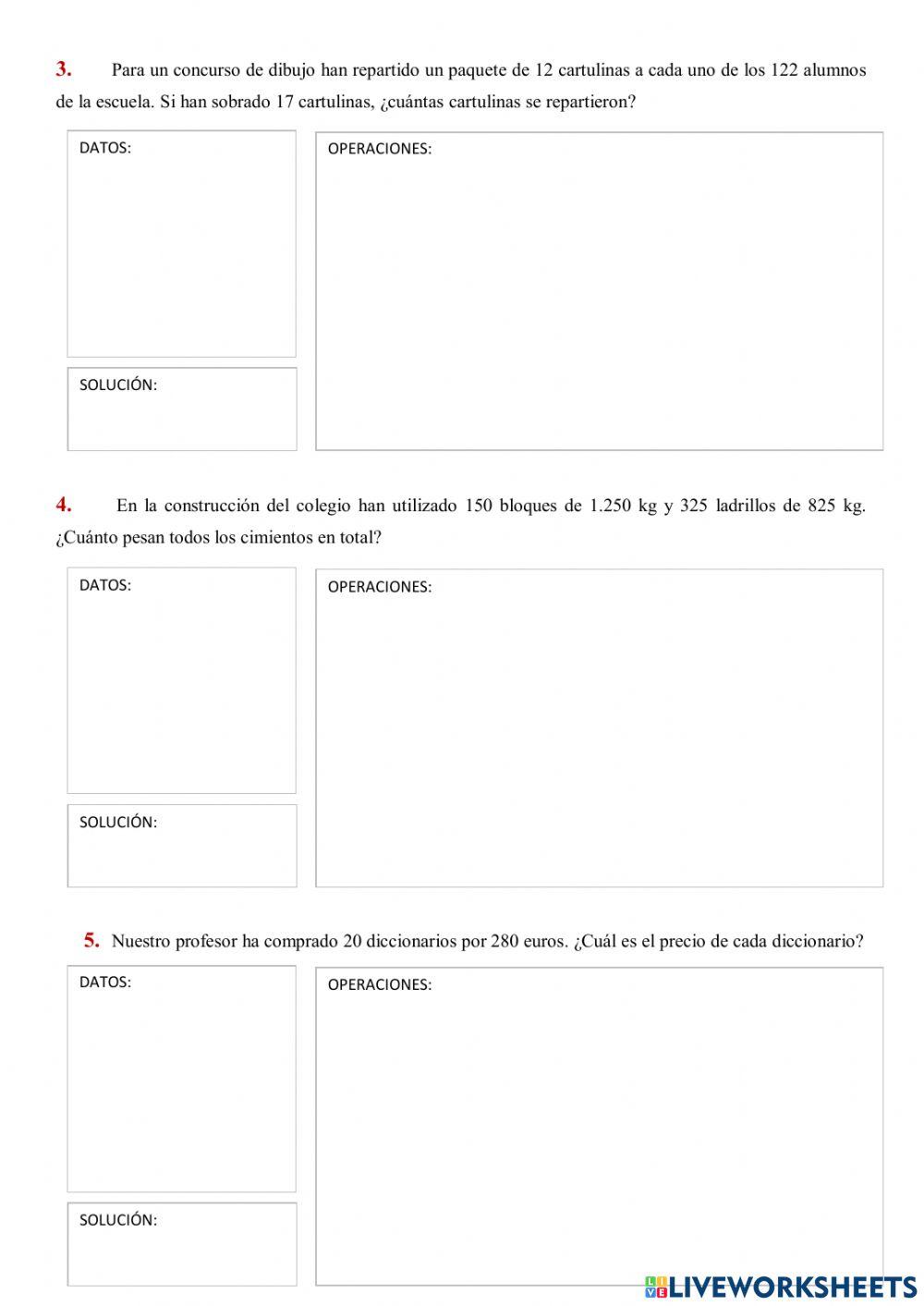 Examen problemas mate