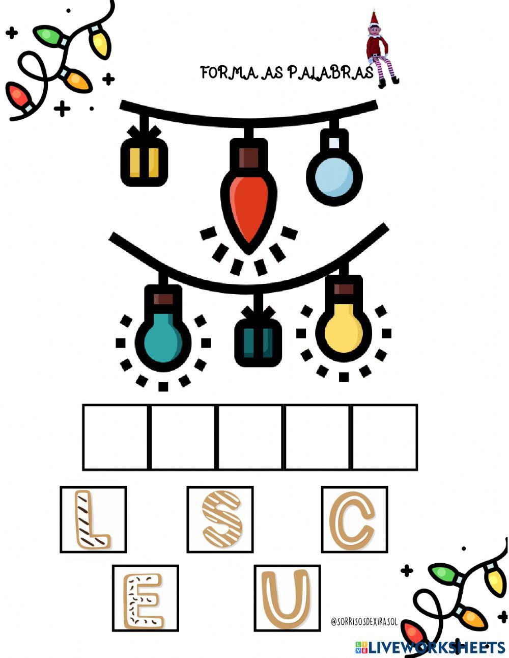 Ordenar palabras nadal