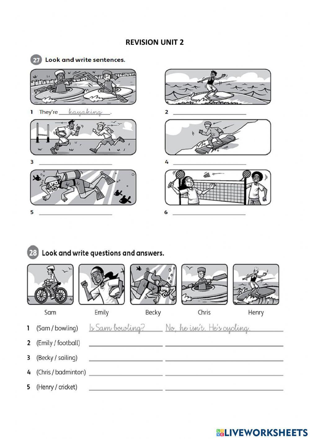 Practice present continuous