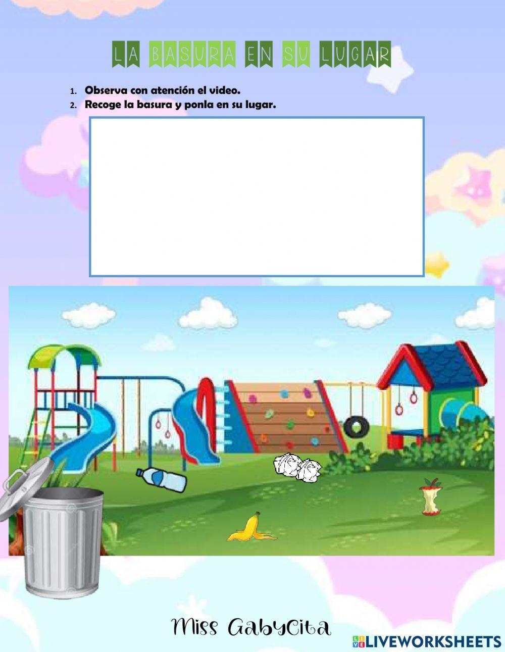 La basura en su lugar