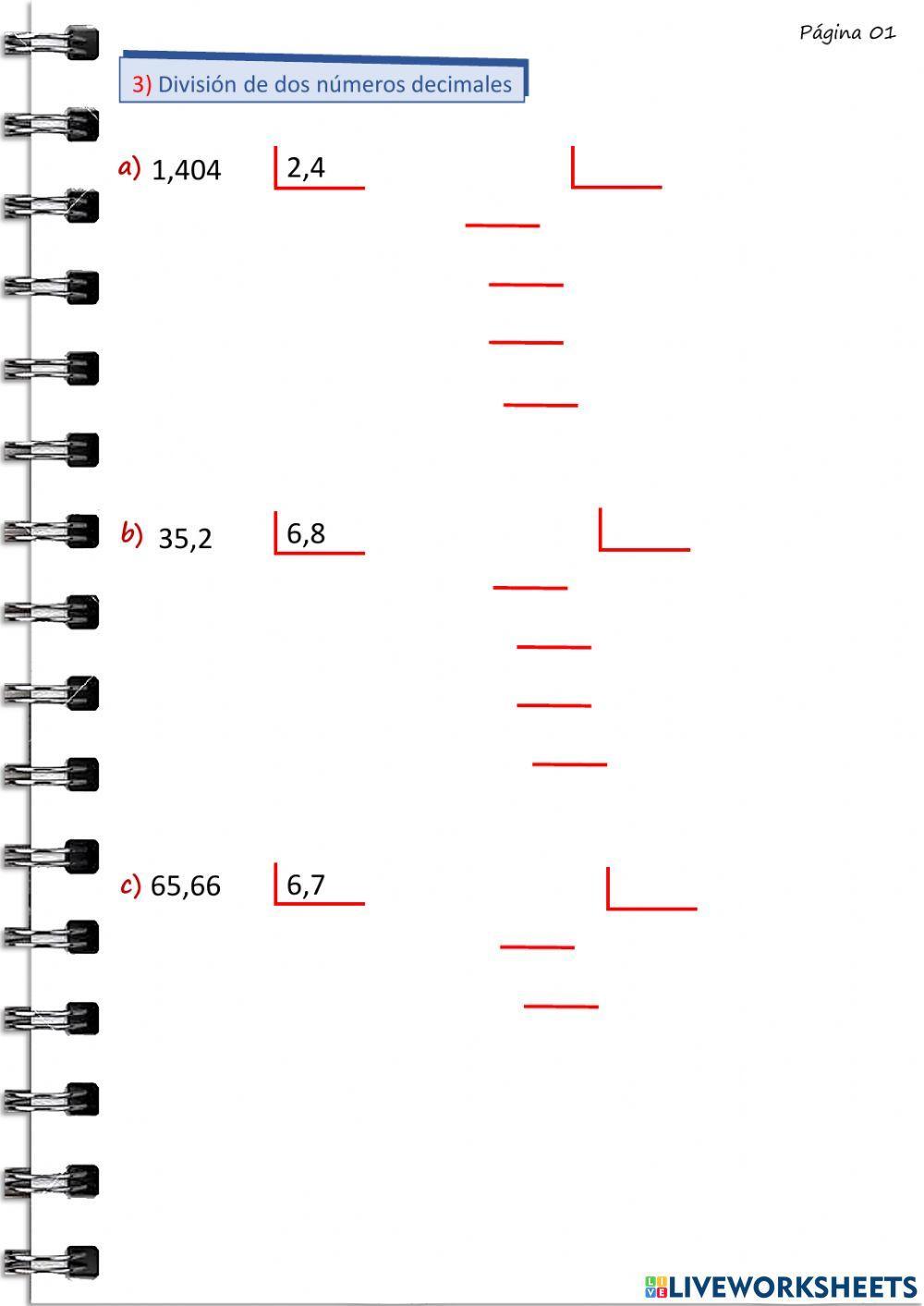Practicamos divisiones con números decimales part 02