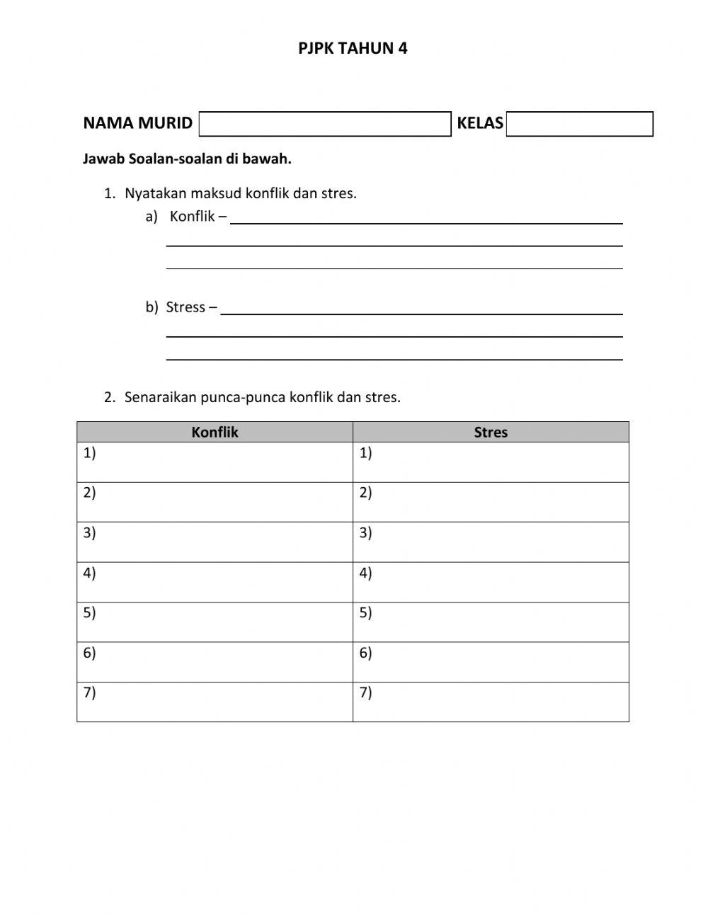 Pengurusan konflik dan stres