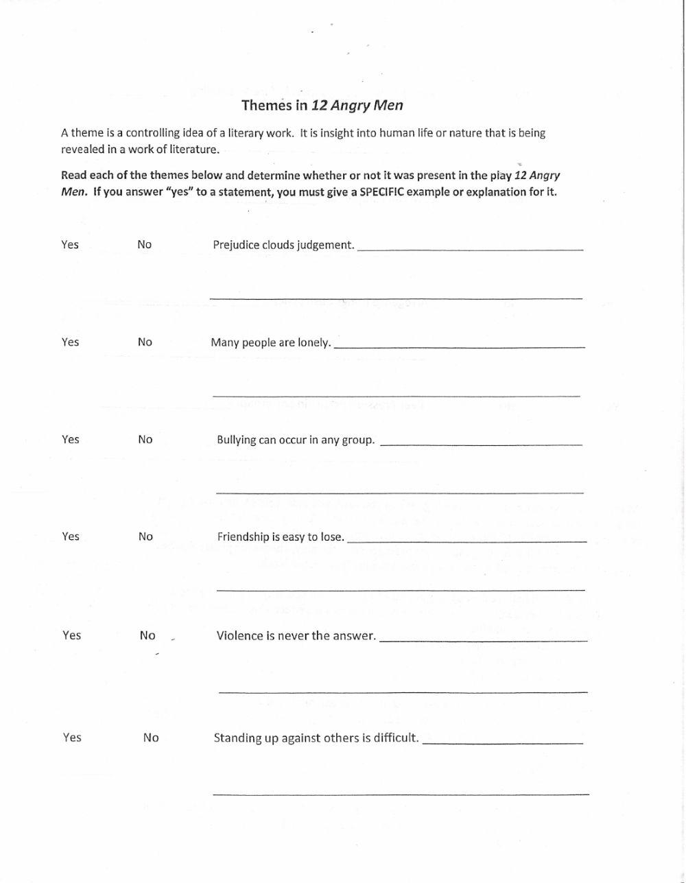 12 AM Themes worksheet Live Worksheets