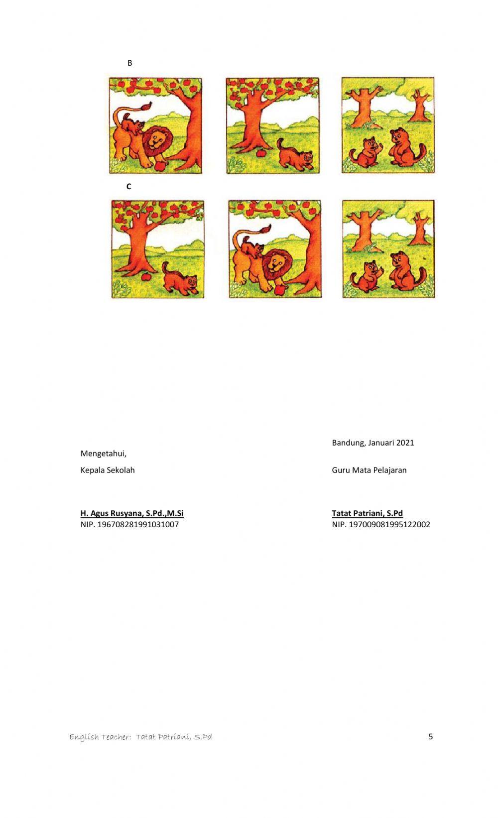Daily test 1 narrative text tatat patriani70 live