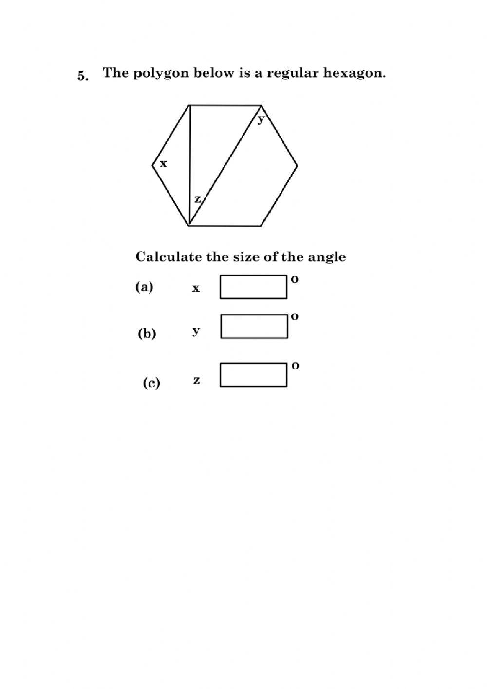 Regular polygon interior angles