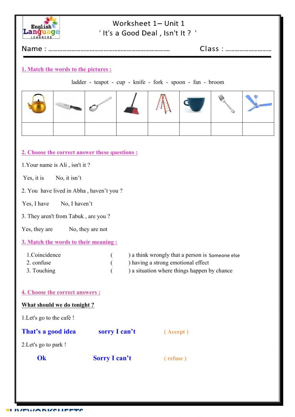 Super goal2 Revision unit 1